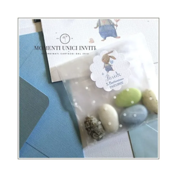bustine confetti stampa pois