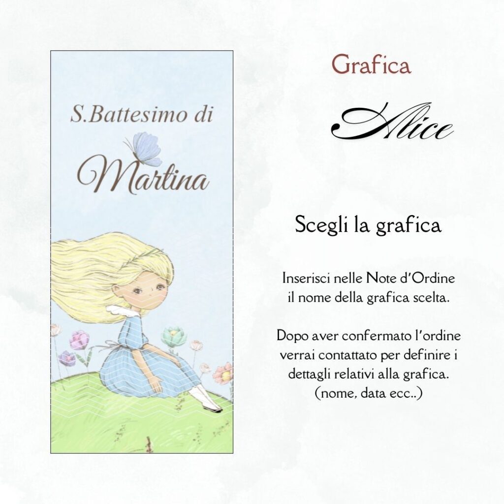 momenti unici inviti box degustazione 31 confetti battesimo grafica alice