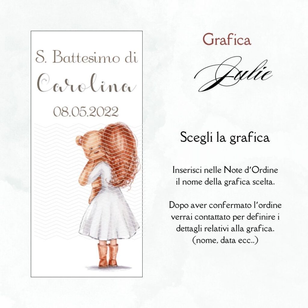 momenti unici inviti box degustazione 31 confetti battesimo grafica julie
