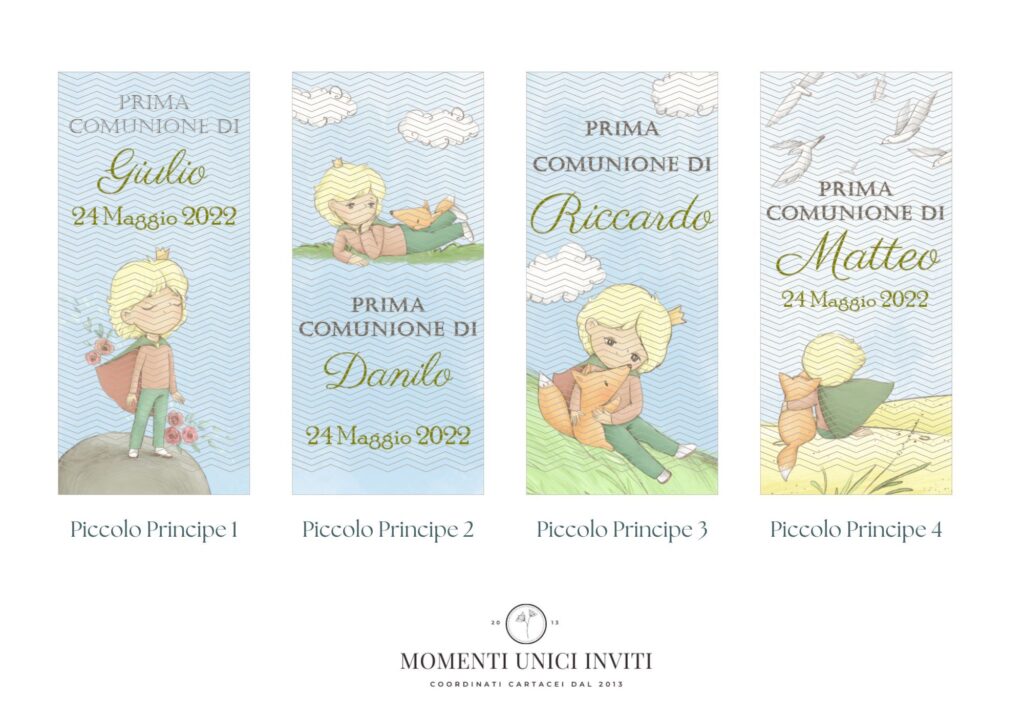 grafiche segnalibro momenti unici inviti