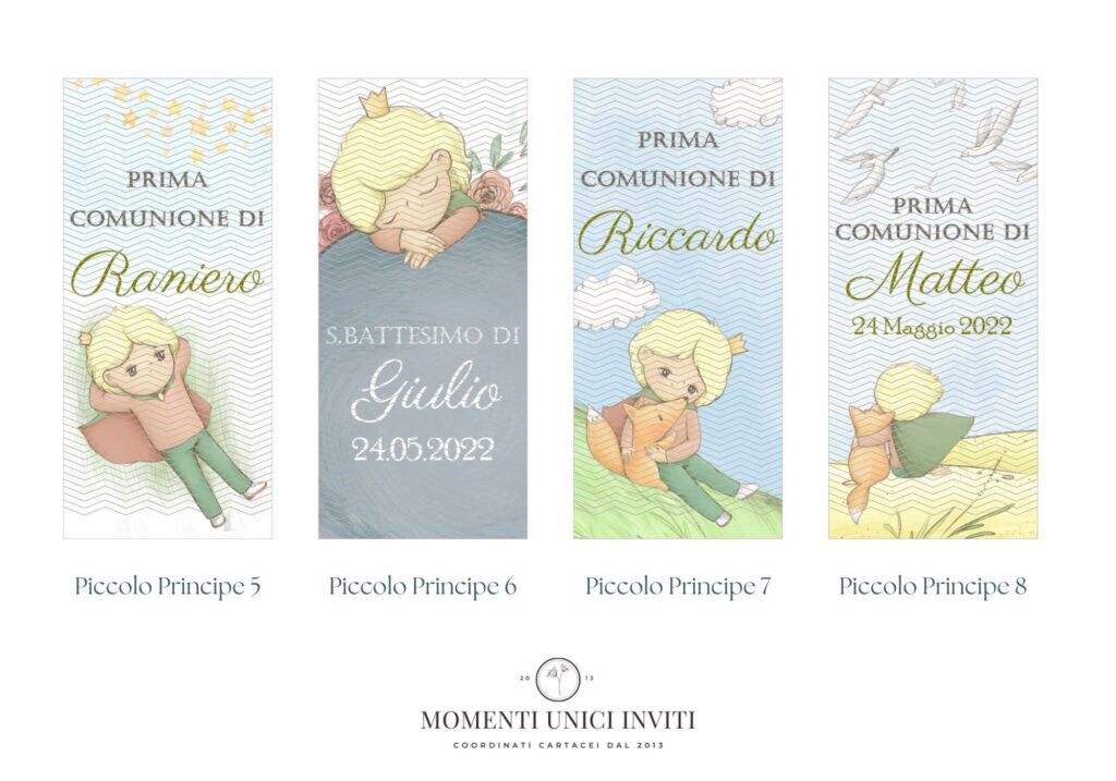 grafiche segnalibro momenti unici inviti