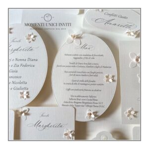 Menu ovale - Collezione Lavinia