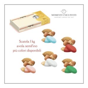 momenti unici inviti confetti alla mandorla d'avola papa dolceamaro