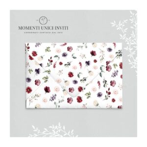 Busta grafica Collezione Flowers Momenti Unici Inviti