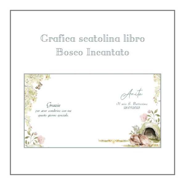 Scatoline libro porta confetti - Bosco Incantato - immagine 4