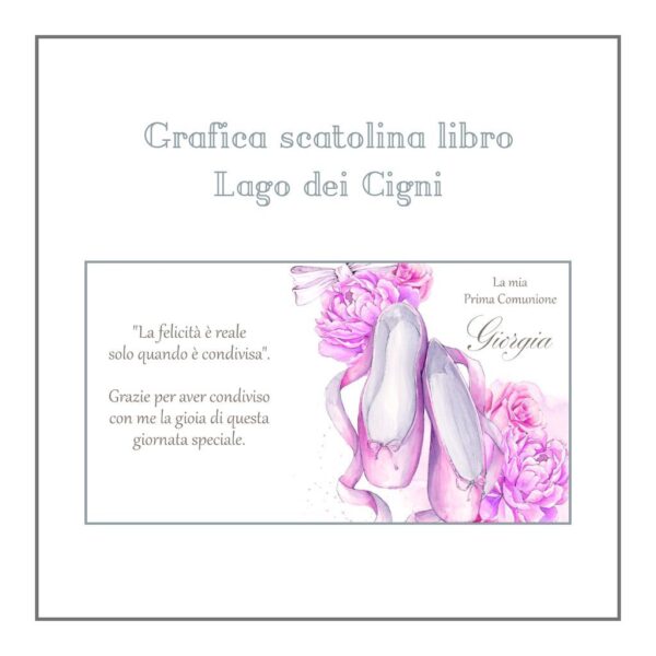 Scatoline libro porta confetti - Lago dei Cigni - immagine 4