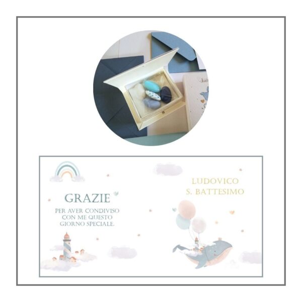 momenti unici inviti - scatoline libro mondo marino