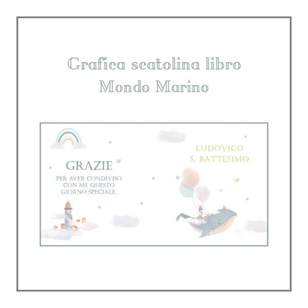 Scatoline libro porta confetti - Mondo Marino - immagine 4
