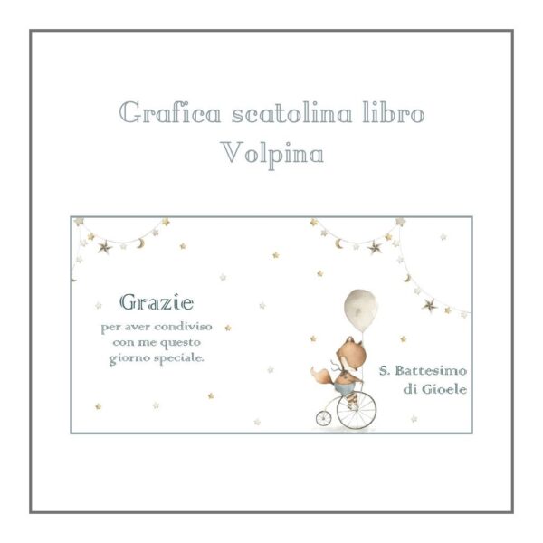 momenti unici inviti - scatoline libro volpina