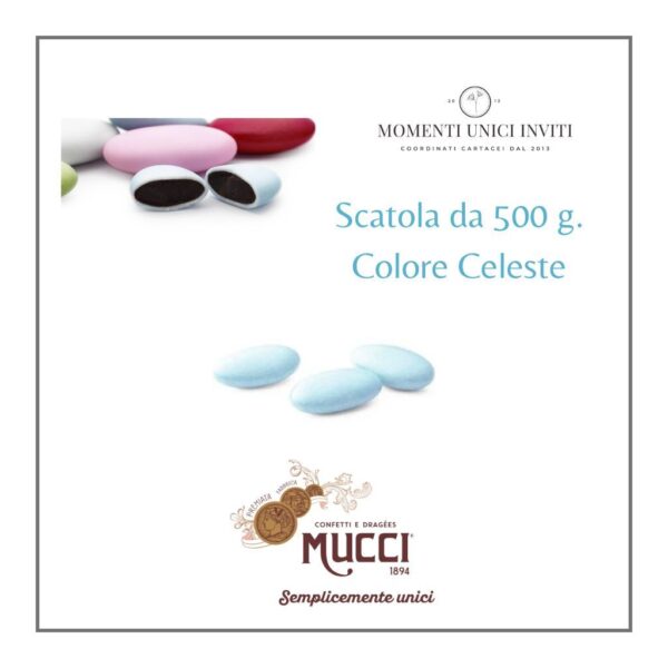 scatola confetti mucci giovanni tipo avola cioccolato celeste momenti unici inviti