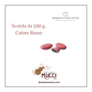 scatola confetti mucci giovanni tipo avola cioccolato rosso momenti unici inviti