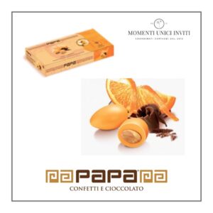 scatola confetti papa dolceamaro cioccoarancia momenti unici inviti