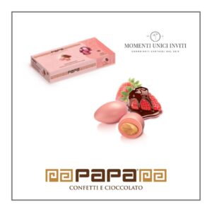 scatola confetti papa dolceamaro cioccofragola momenti unici inviti