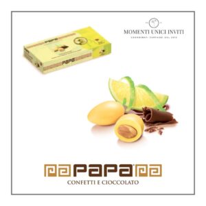 scatola confetti papa dolceamaro cioccolimone momenti unici inviti
