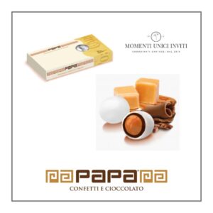 scatola confetti papa dolceamaro cioccomou momenti unici inviti