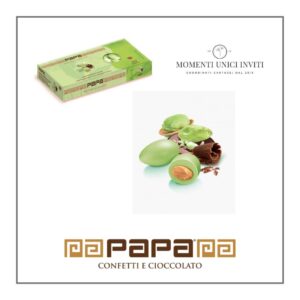 scatola confetti papa dolceamaro cioccopistacchio momenti unici inviti