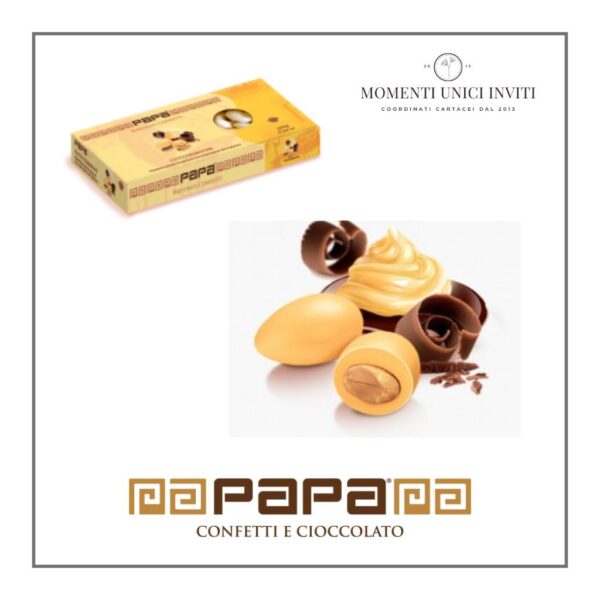 scatola confetti papa dolceamaro cioccozabaione momenti unici inviti