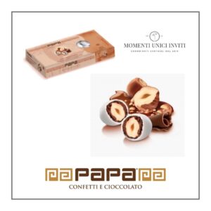 scatola confetti papa dolceamaro nocciolone momenti unici inviti