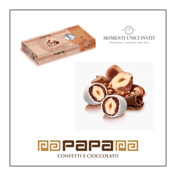 scatola confetti papa dolceamaro nocciolone momenti unici inviti