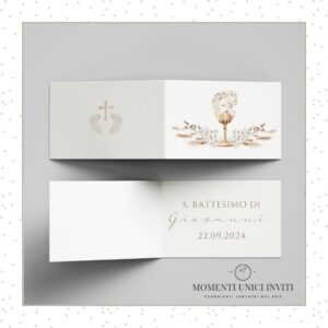bigliettino bomboniera angel battesimo e prima comunione