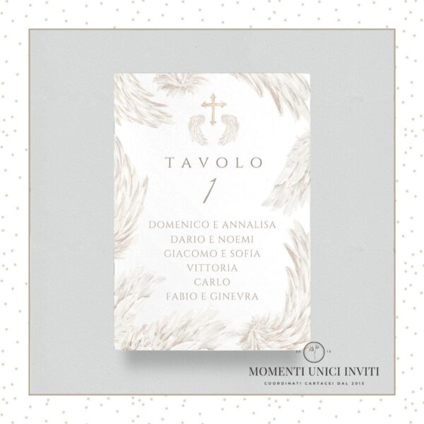 card tableau angel battesimo prima comunione