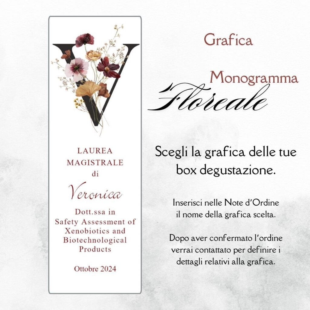momenti unici inviti grafica laurea per box degustazione confetti