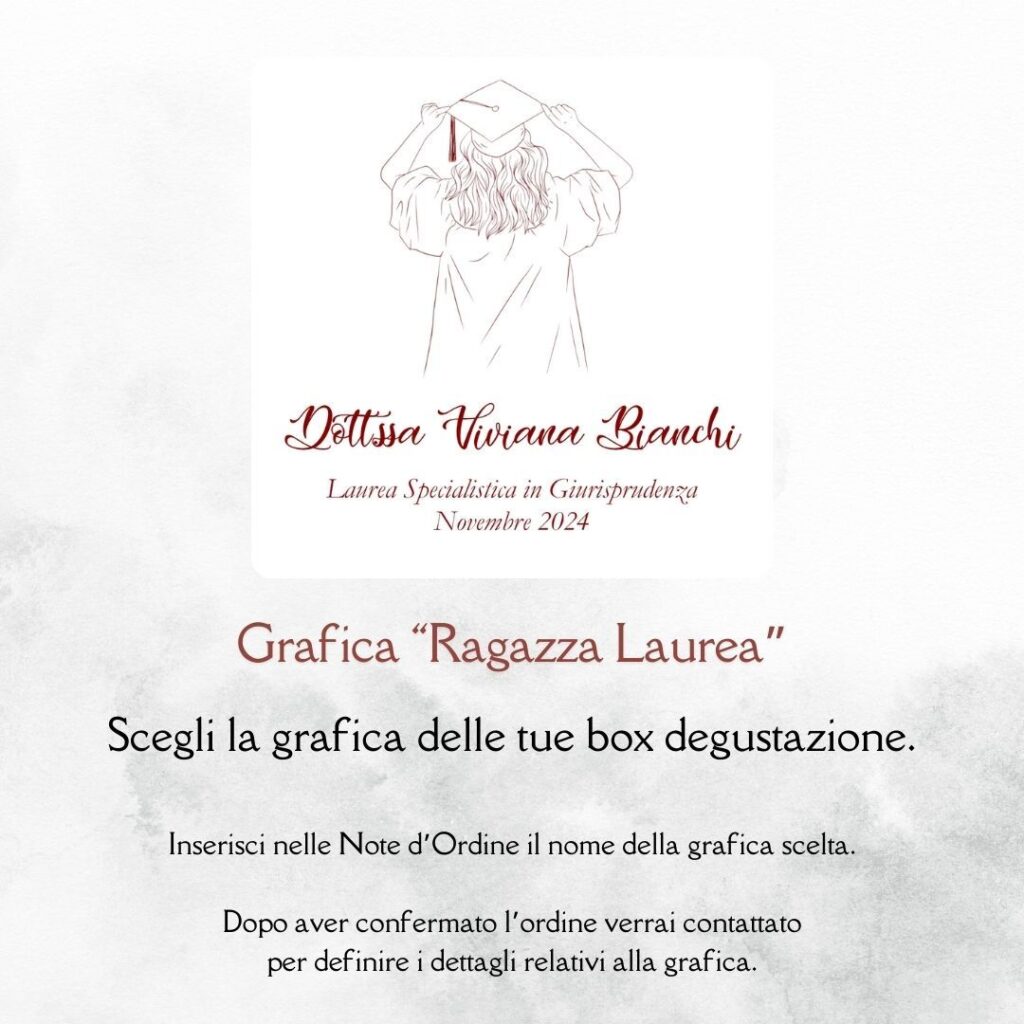 momenti unici inviti grafica laurea per box degustazione confetti