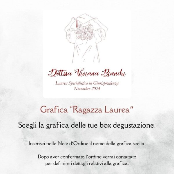momenti unici inviti grafica laurea per box degustazione confetti