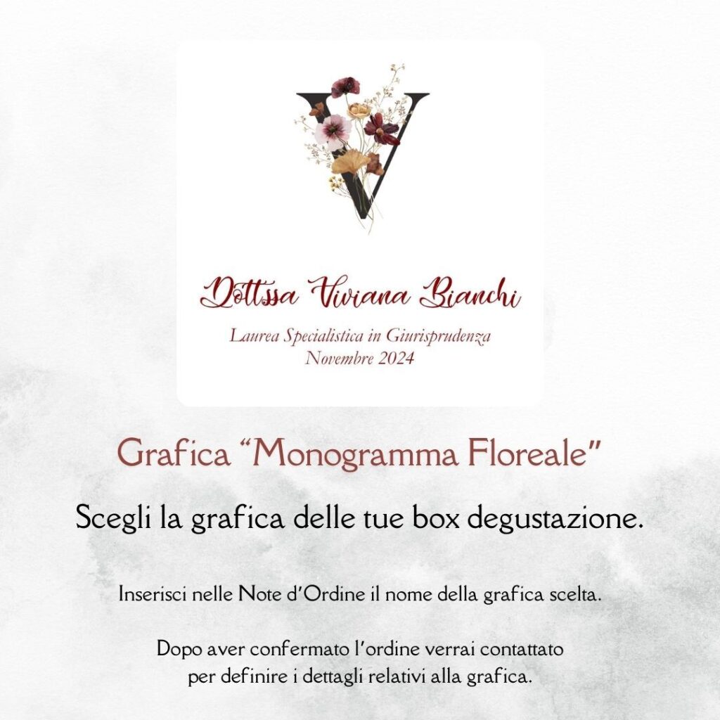 momenti unici inviti grafica laurea per box degustazione confetti