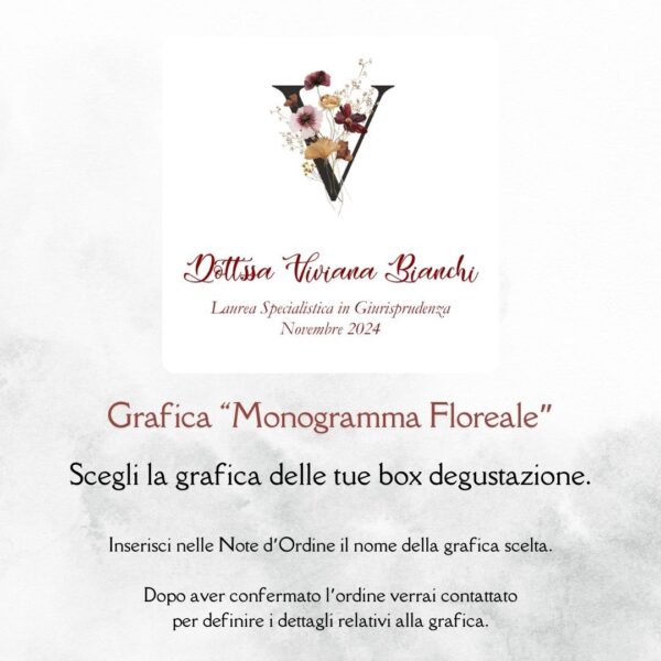 momenti unici inviti grafica laurea per box degustazione confetti