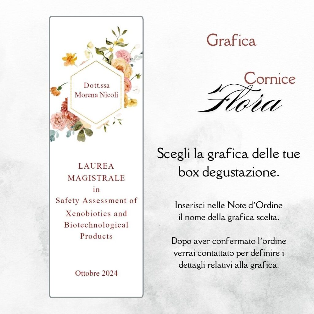 momenti unici inviti grafica laurea per box degustazione confetti