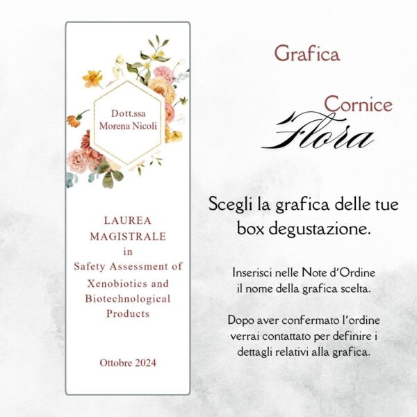momenti unici inviti grafica laurea per box degustazione confetti