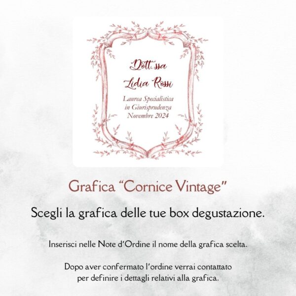 momenti unici inviti grafica laurea per box degustazione confetti