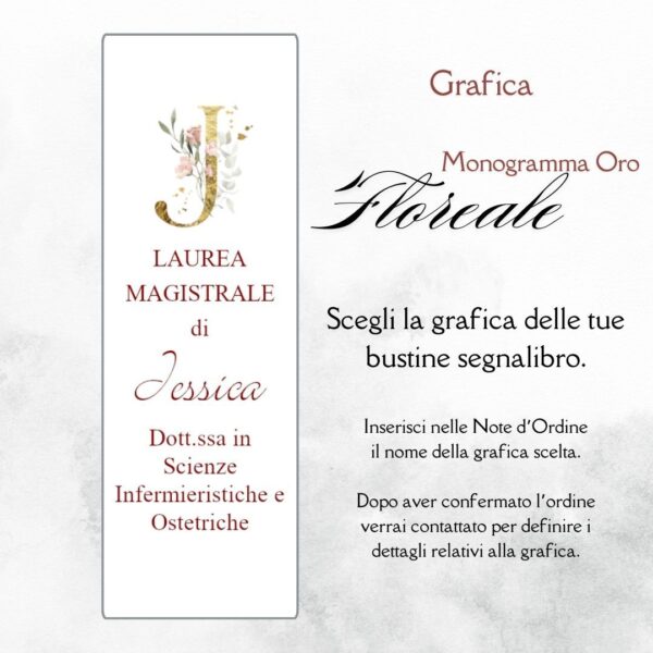 momenti unici inviti grafica laurea per segnalibro con confetti