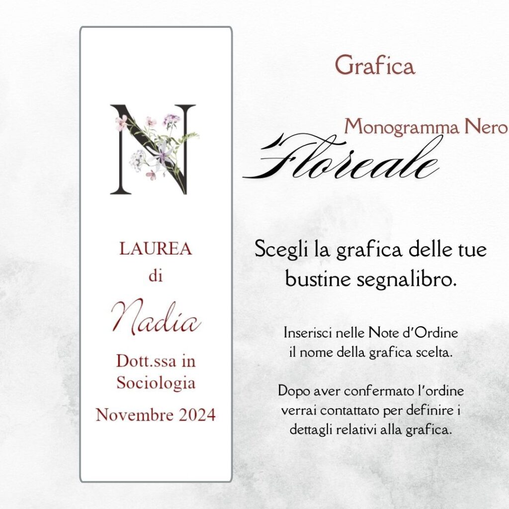 momenti unici inviti grafica laurea per segnalibro con confetti