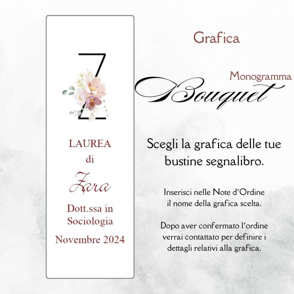 momenti unici inviti grafica laurea per segnalibro con confetti