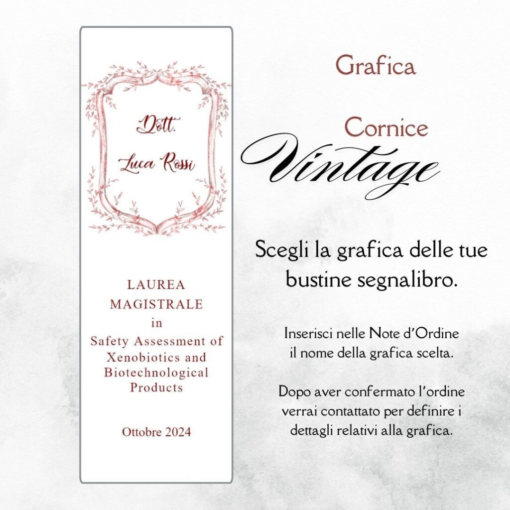 momenti unici inviti grafica laurea per segnalibro con confetti