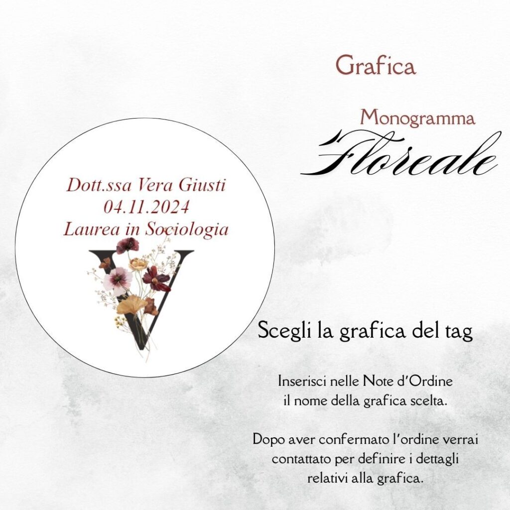 momenti unici inviti grafica tag tondo laurea per bustina confetti