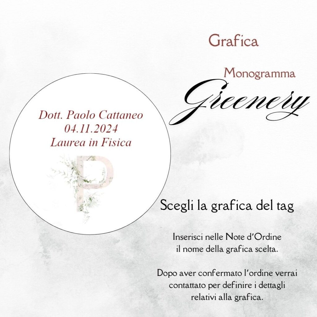 momenti unici inviti grafica tag tondo laurea per bustina confetti