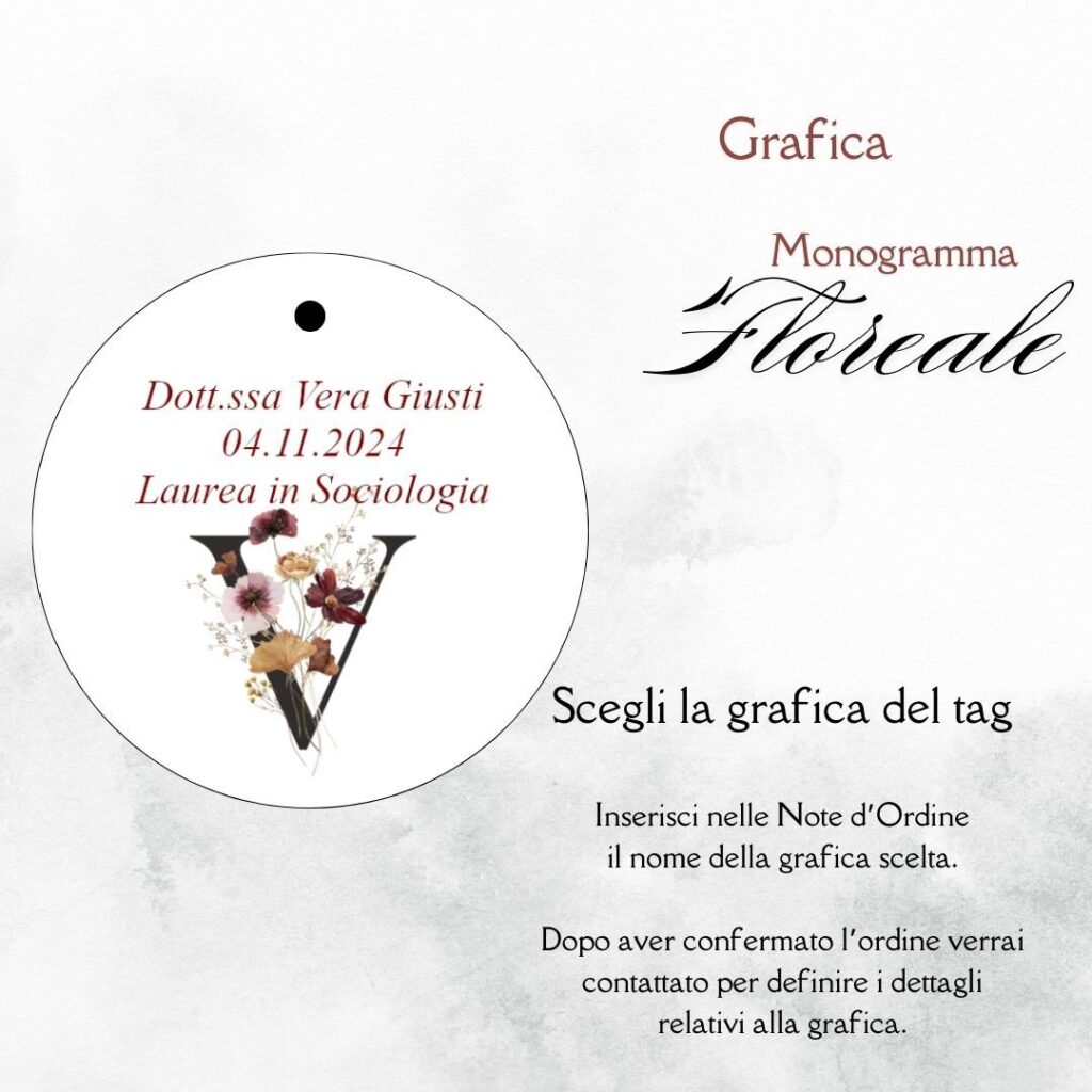 momenti unici inviti grafica tag tondo laurea per scatolina confetti