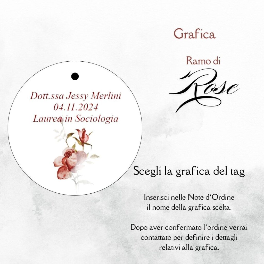 momenti unici inviti grafica tag tondo laurea per scatolina confetti
