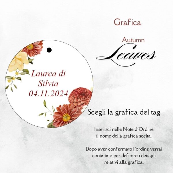 momenti unici inviti grafica tag tondo laurea per scatolina confetti