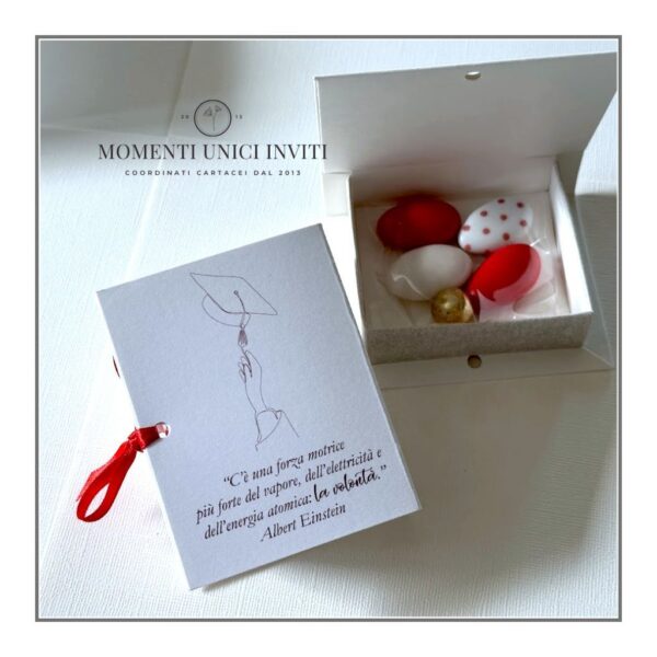scatoline libro laurea con confetti papa, mucci, orefice