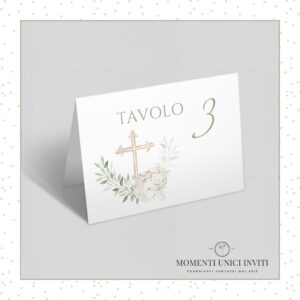 segnatavolo angel tema angeli prima comunione e battesimo