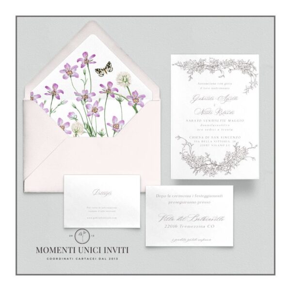 Imperdibile Promozione partecipazioni matrimonio mod. Atena