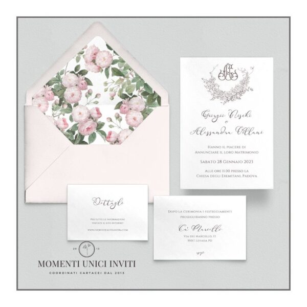 Imperdibile Promozione partecipazioni matrimonio mod. Cassandra