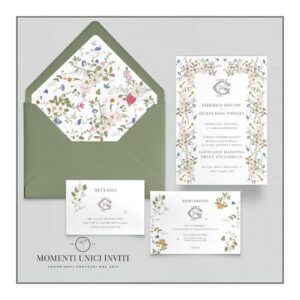 Imperdibile Promozione partecipazioni matrimonio mod. aura