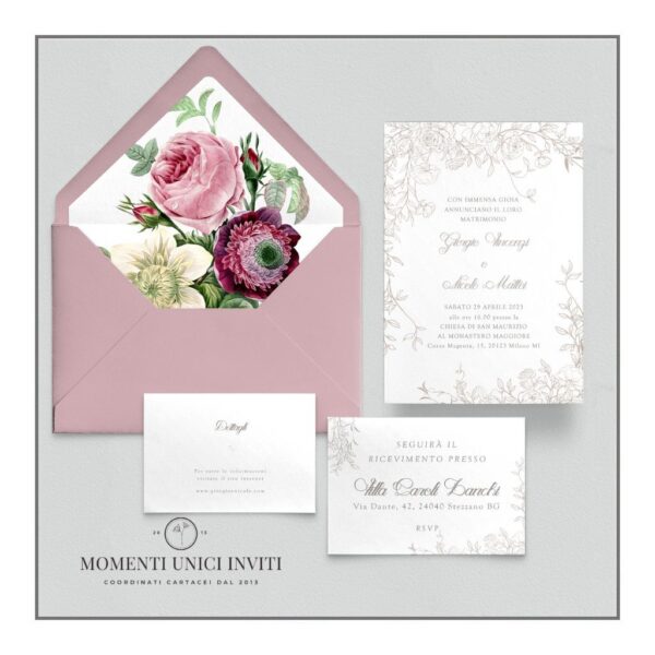 Imperdibile Promozione partecipazioni matrimonio mod. leda