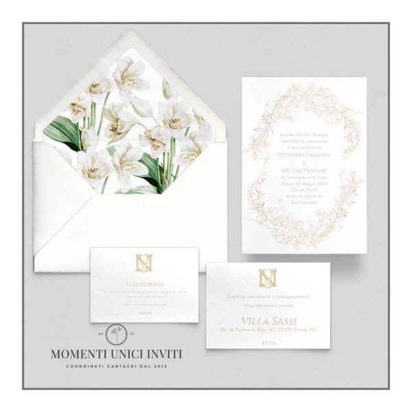 Imperdibile Promozione partecipazioni matrimonio mod. nemesi