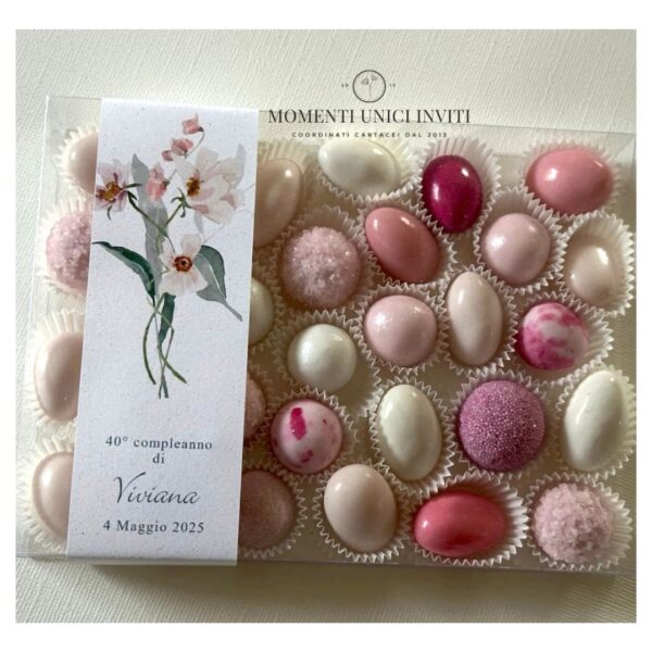 momenti unici inviti box degustazione 31 confetti compleanno donna